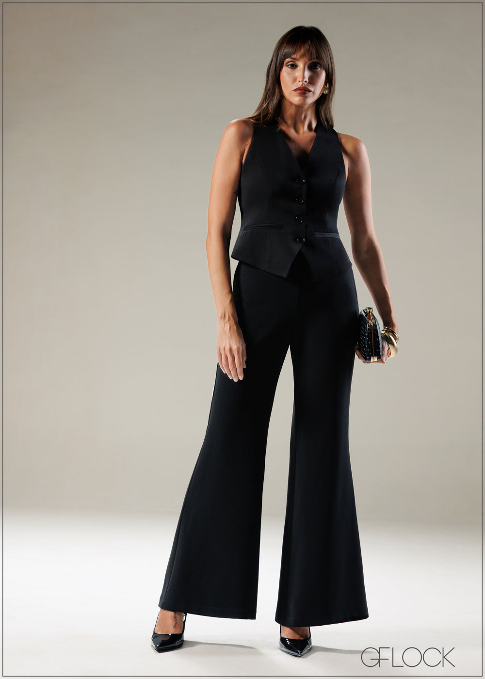 High Waist Bootleg Pant - 121225