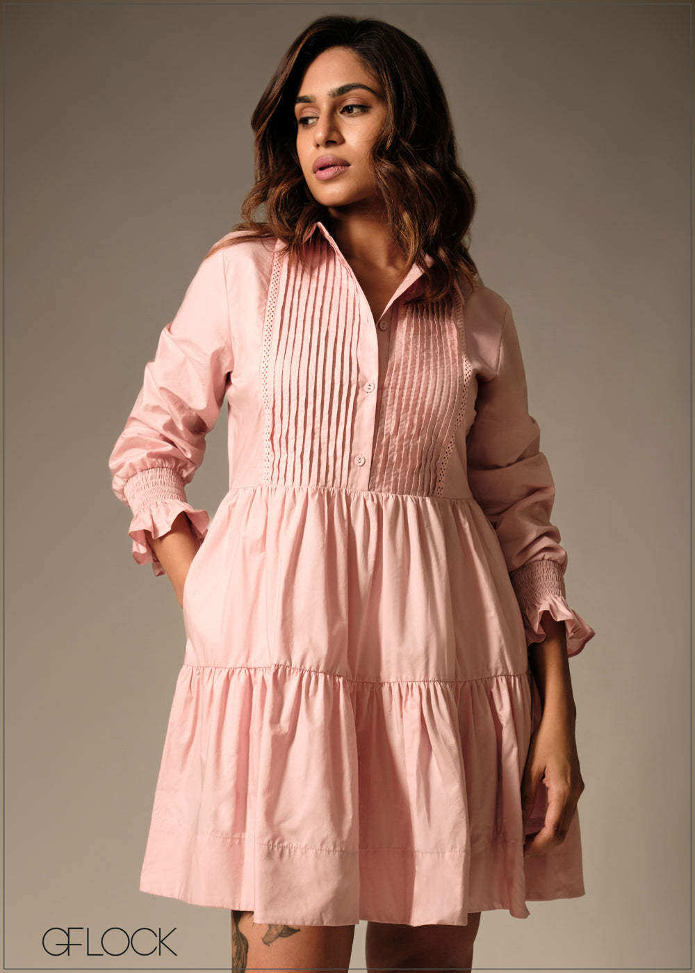 Tiered Mini Dress - 160126