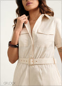 Flap Pocket Romper - 060226