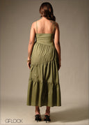 Strappy Tiered Dress - 160126