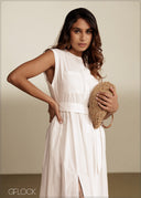Slit Detailed Shirt Dress - 290526C