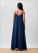 V-Neck Strappy Dress - 070425