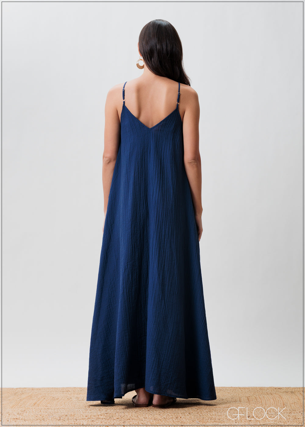 V-Neck Strappy Dress - 070425