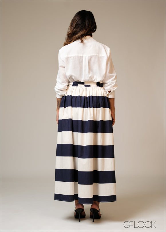 Stripped Skirt - 101125