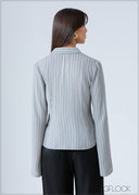 Printed Collared Top - 200726