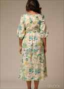Printed Midi Dress - 250926
