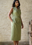 Button Down Dress - 100826