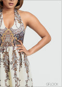 Halter Neck Dress - 090725