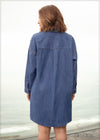 Long Sleeve Mini Shirt Dress - 010624
