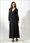 Long Sleeve Wrap Maxi Dress - 300623