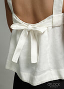 Tie-Back Linen Top - 271026