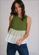 Color-Block Tiered Top - 250425