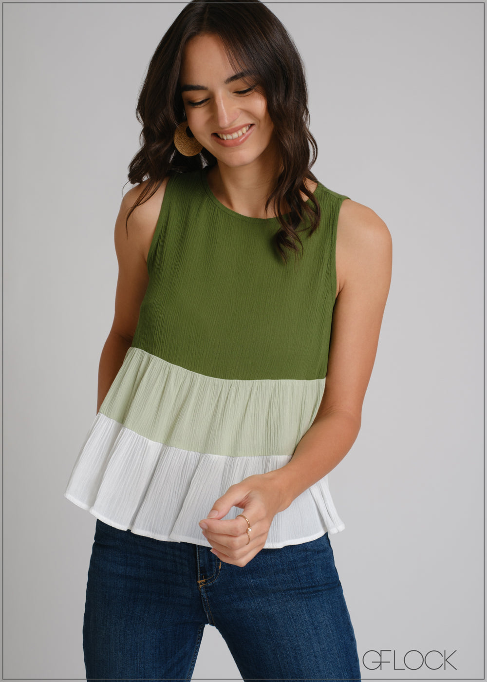 Color-Block Tiered Top - 250425