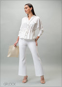 Pocket Detailed Long Sleeve Top - 070725