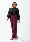 High Waist Pant With Pleats - 160625