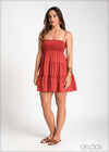 Tiered Strappy Dress - 281024