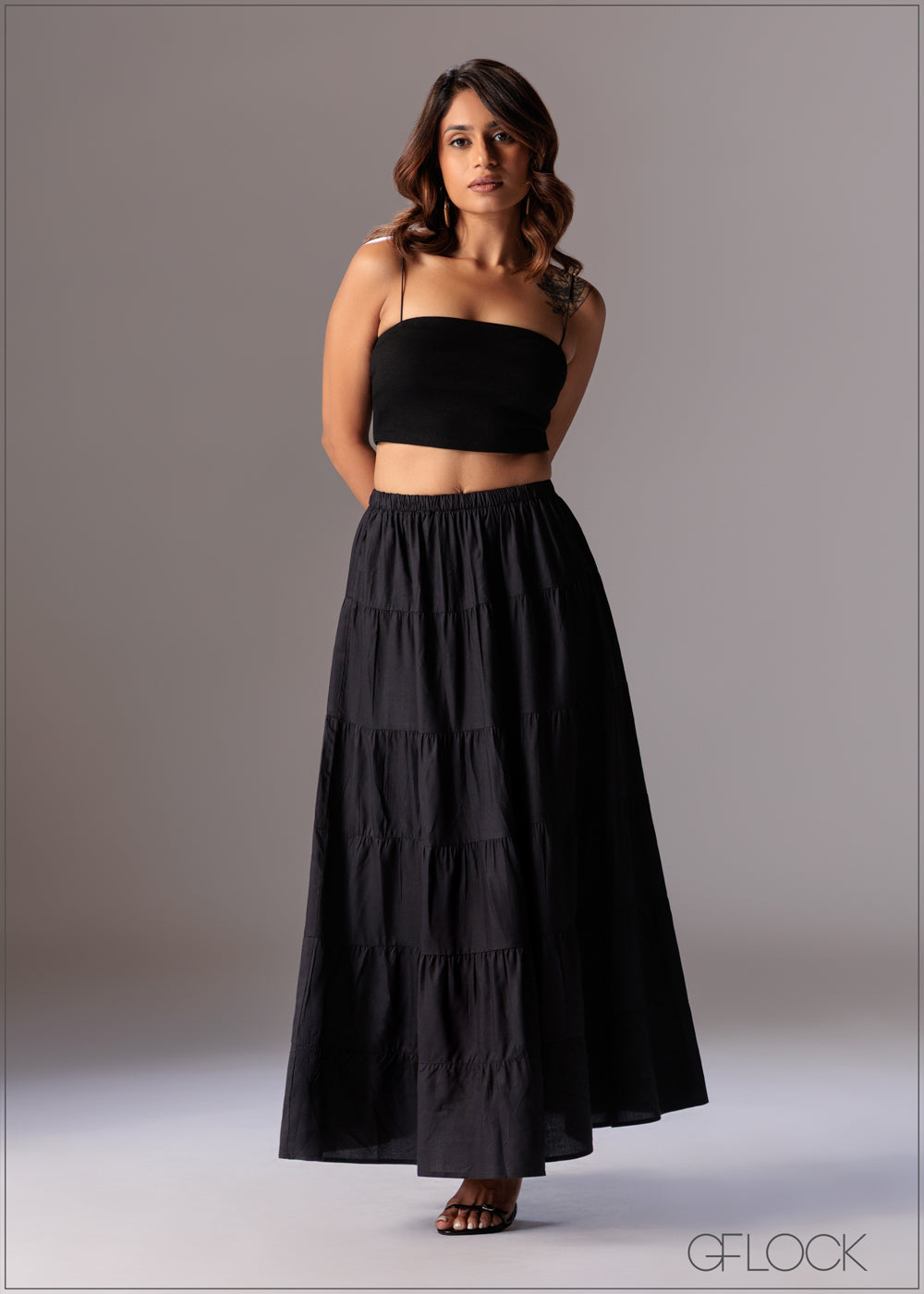 Tired Maxi Skirt - 281225