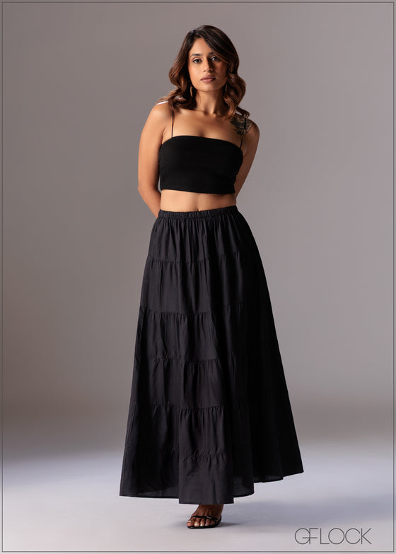 Tired Maxi Skirt - 281225