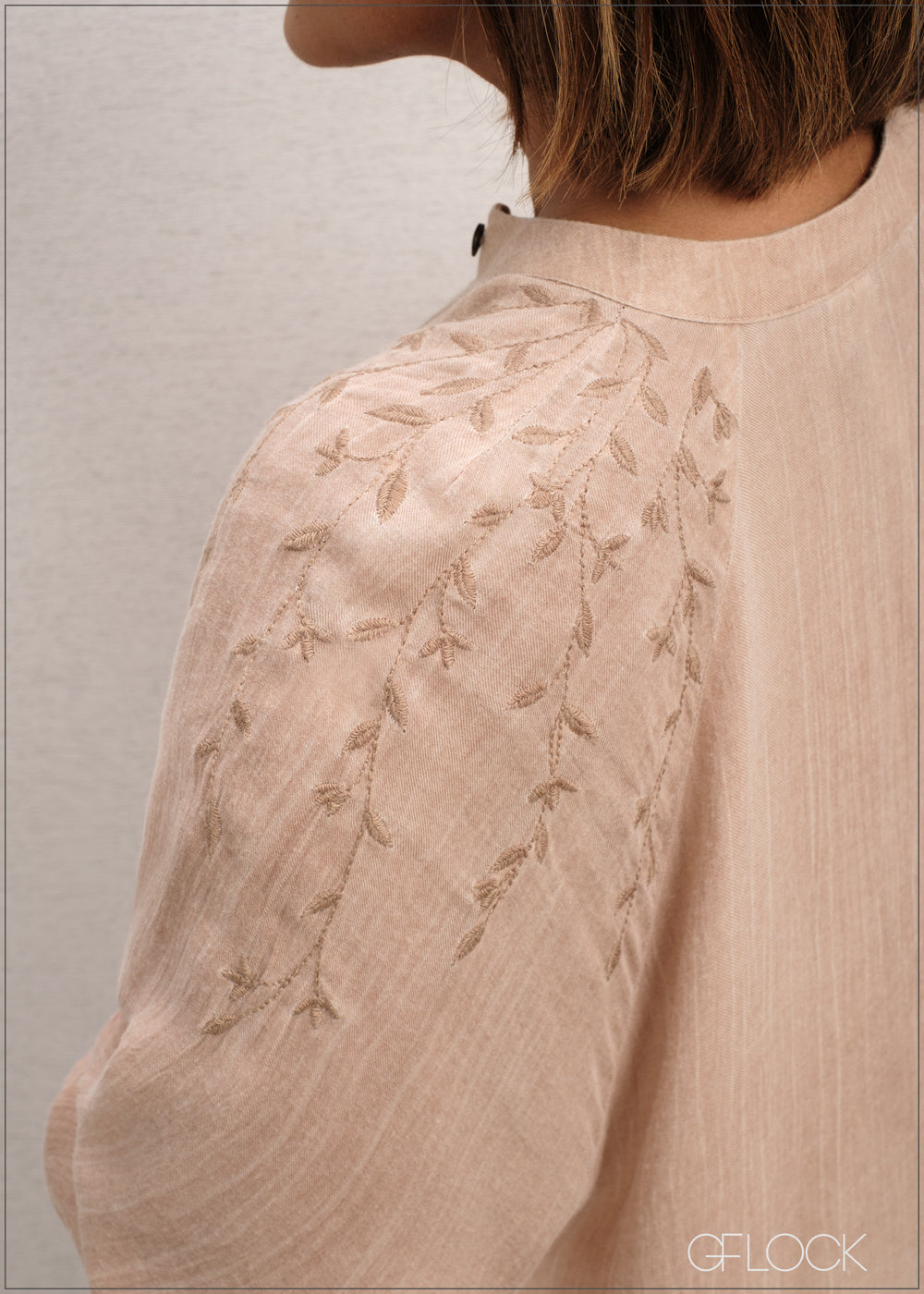 Embroidered Long Sleeve Top - 300625