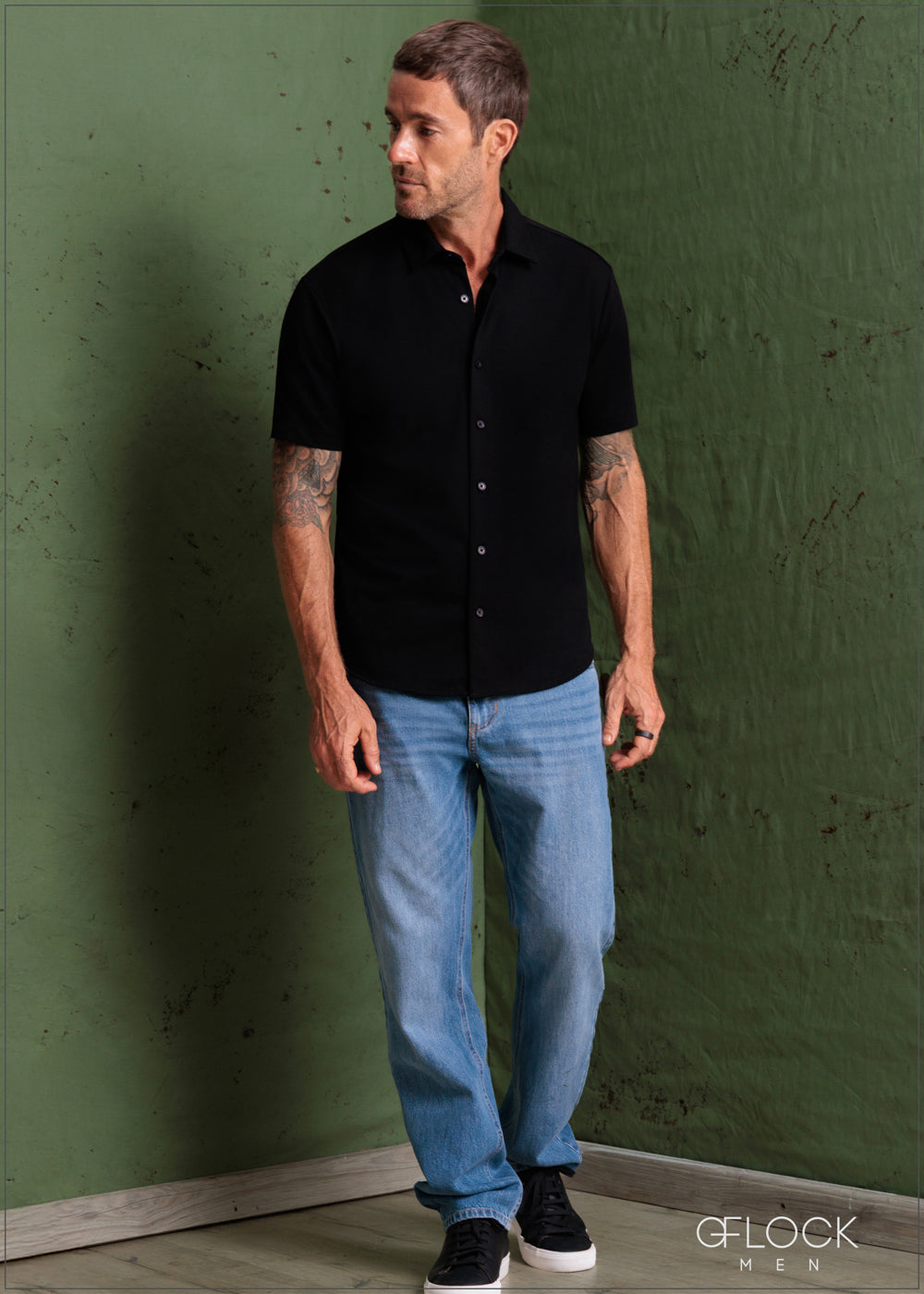Full Placket Short Sleeve Polo - 281225M