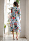 Printed Tiered Dress - 031123