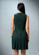Pintuck Pleated Dress - 010825