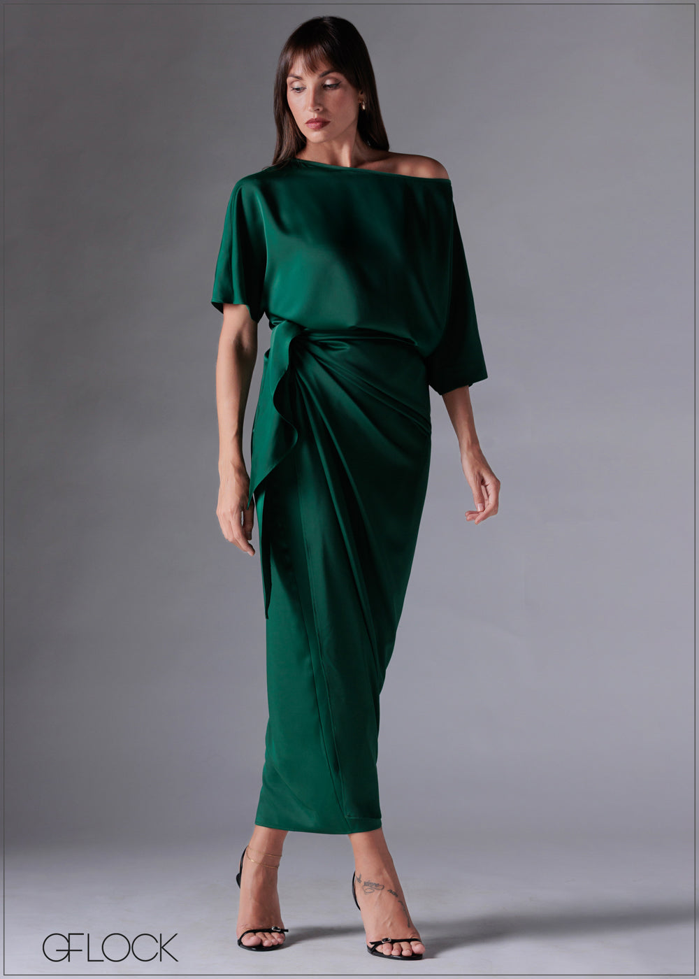 Cold Shoulder Dress - 211225C