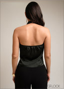 Halter Neck Cowl Top - 101025