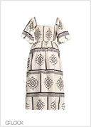 Side Open Midi Dress - 231225