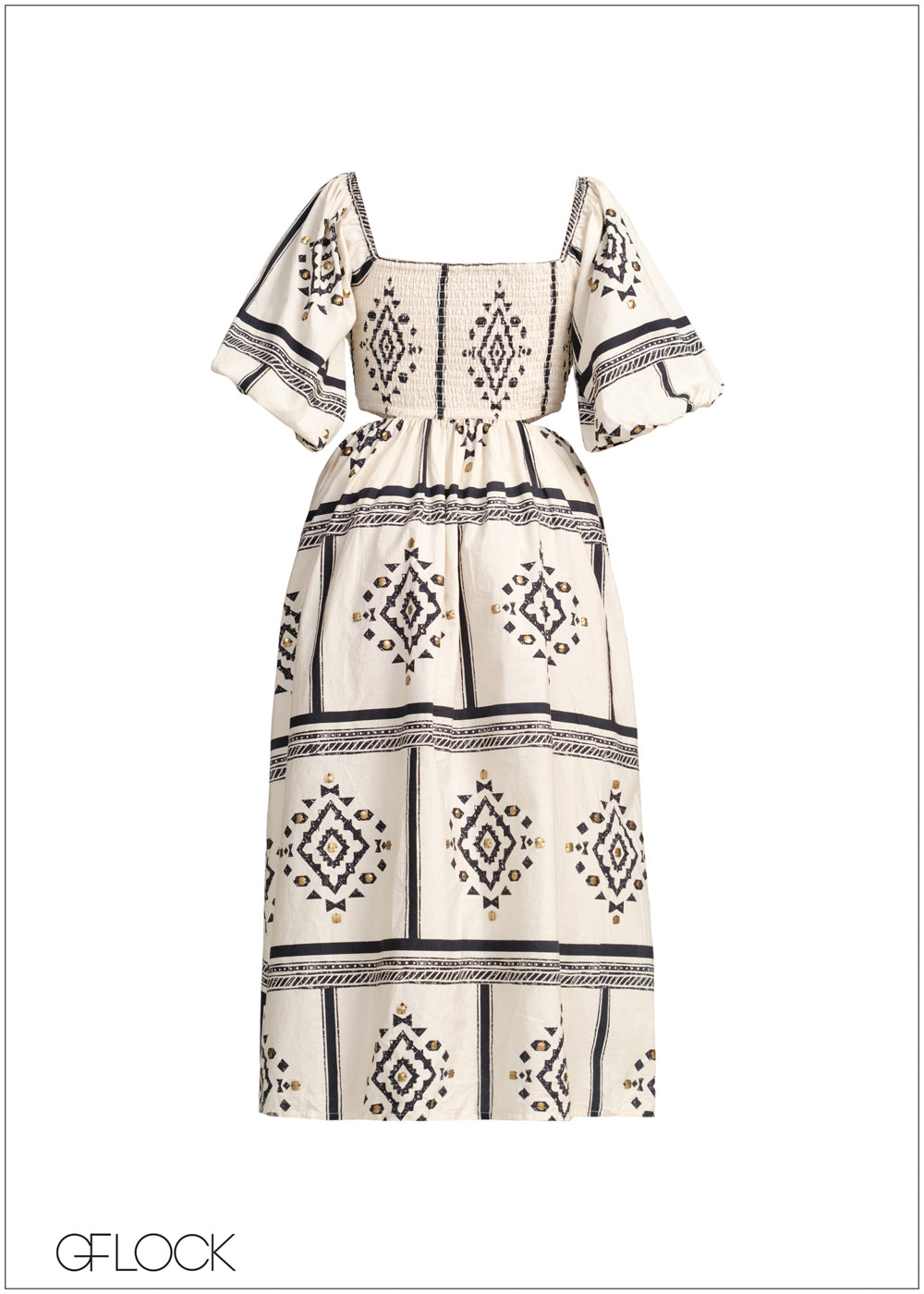 Side Open Midi Dress - 231225