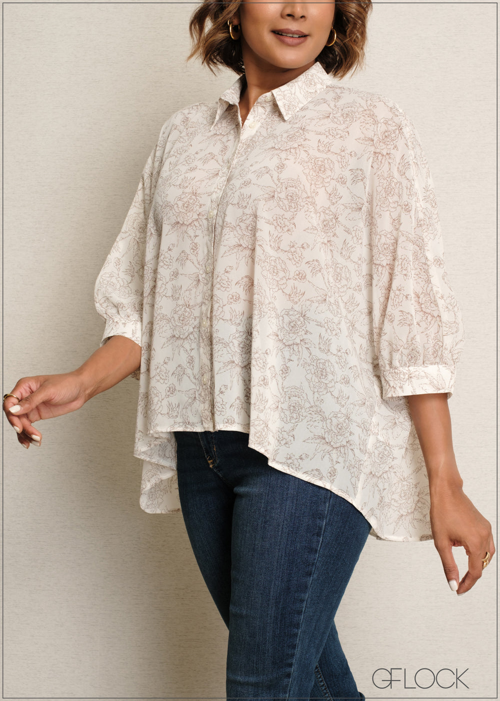 Printed Oversized Top - 090525