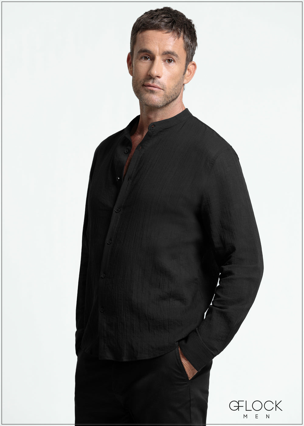 Creased-Effect Shirt - 140525