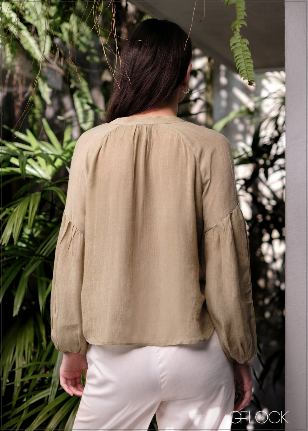 Gathered Long Sleeve Top - 280325