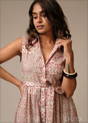 Printed Shirt Dress - 250926