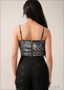 Strappy Sleeveless Top - 261225E