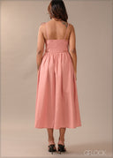Lace Insert Dress - 290726