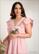 Frill Detail Mini Dress - 060625