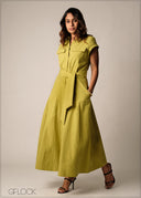 Pocket Detailed Dress - 270326