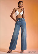 High Rise Straight Leg Jean - Short Length - 120926