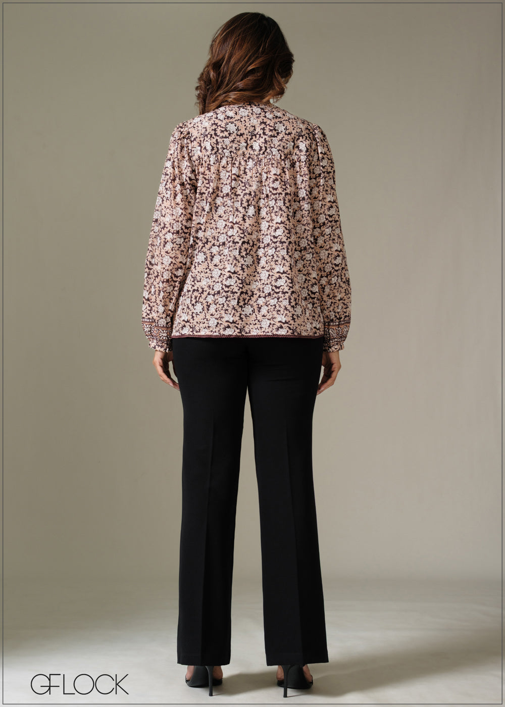 Printed Long Sleeve Top - 281225