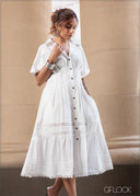Lace Insert Dress - 140926
