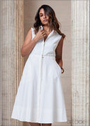 Waist Detailed Shirt Dress - 201025