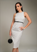 Printed Midi Dress - 080925