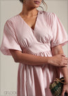 Puff Sleeve Dress - 250825