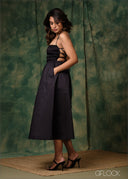 Back Open Midi Dress - 171225