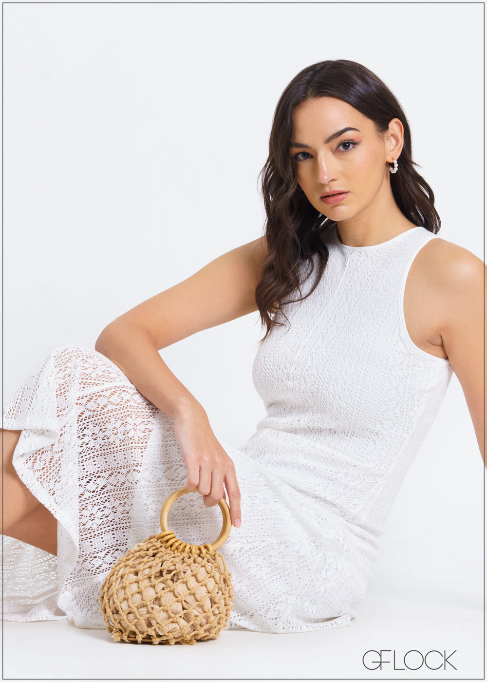 Lace Midi Dress - 030225