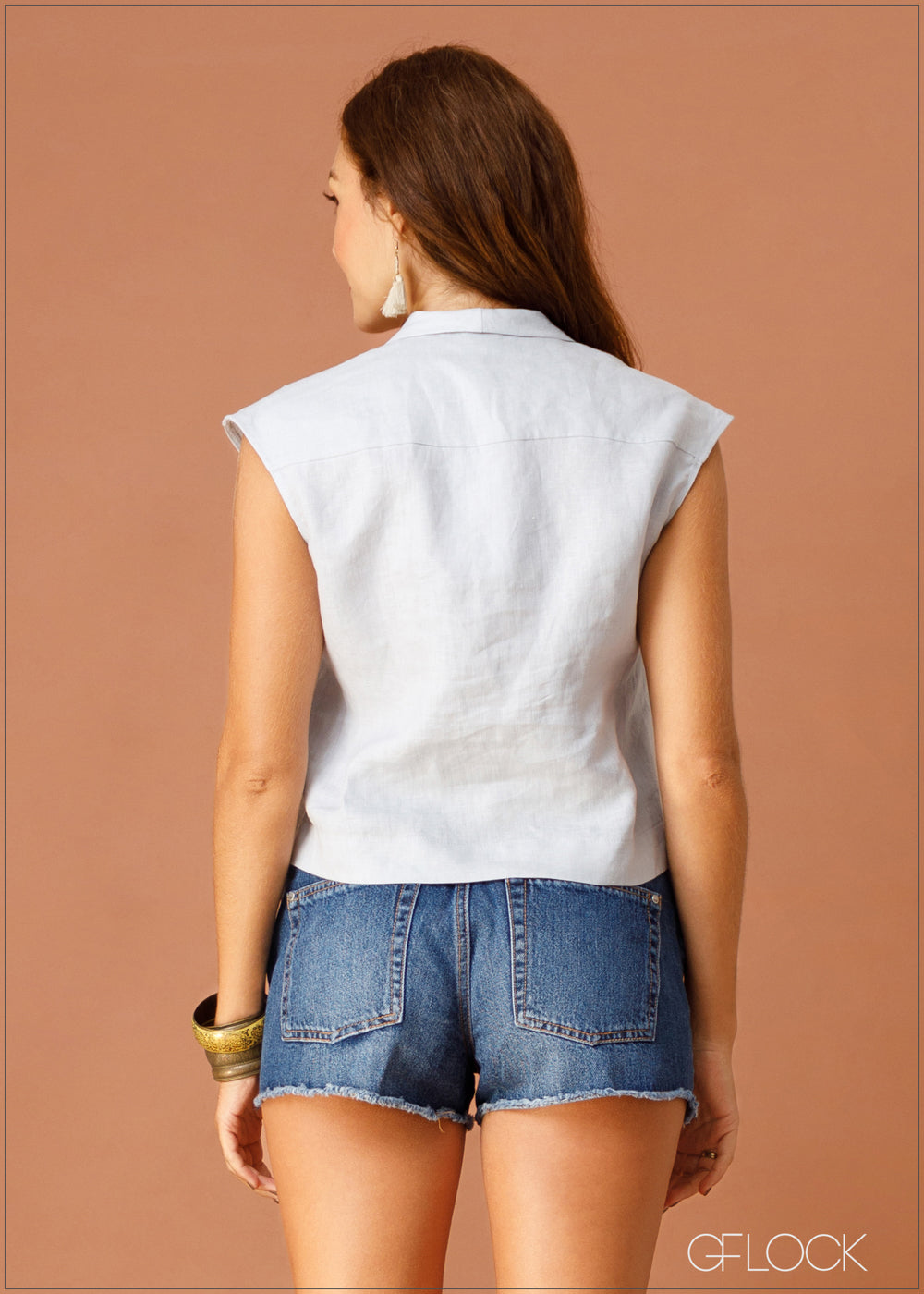 V-Neck Sleeveless Top - 021023