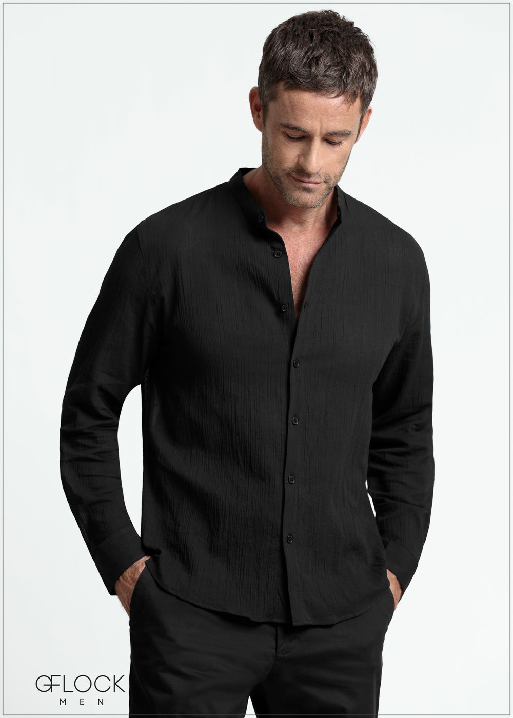 Creased-Effect Shirt - 140525