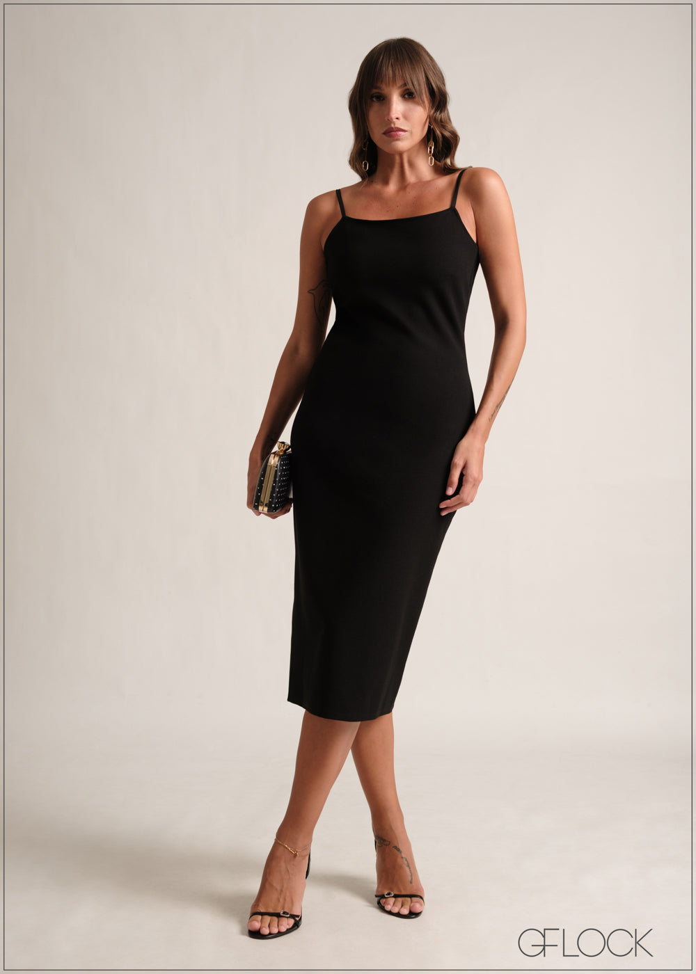 Bodycon Midi Dress - 190126