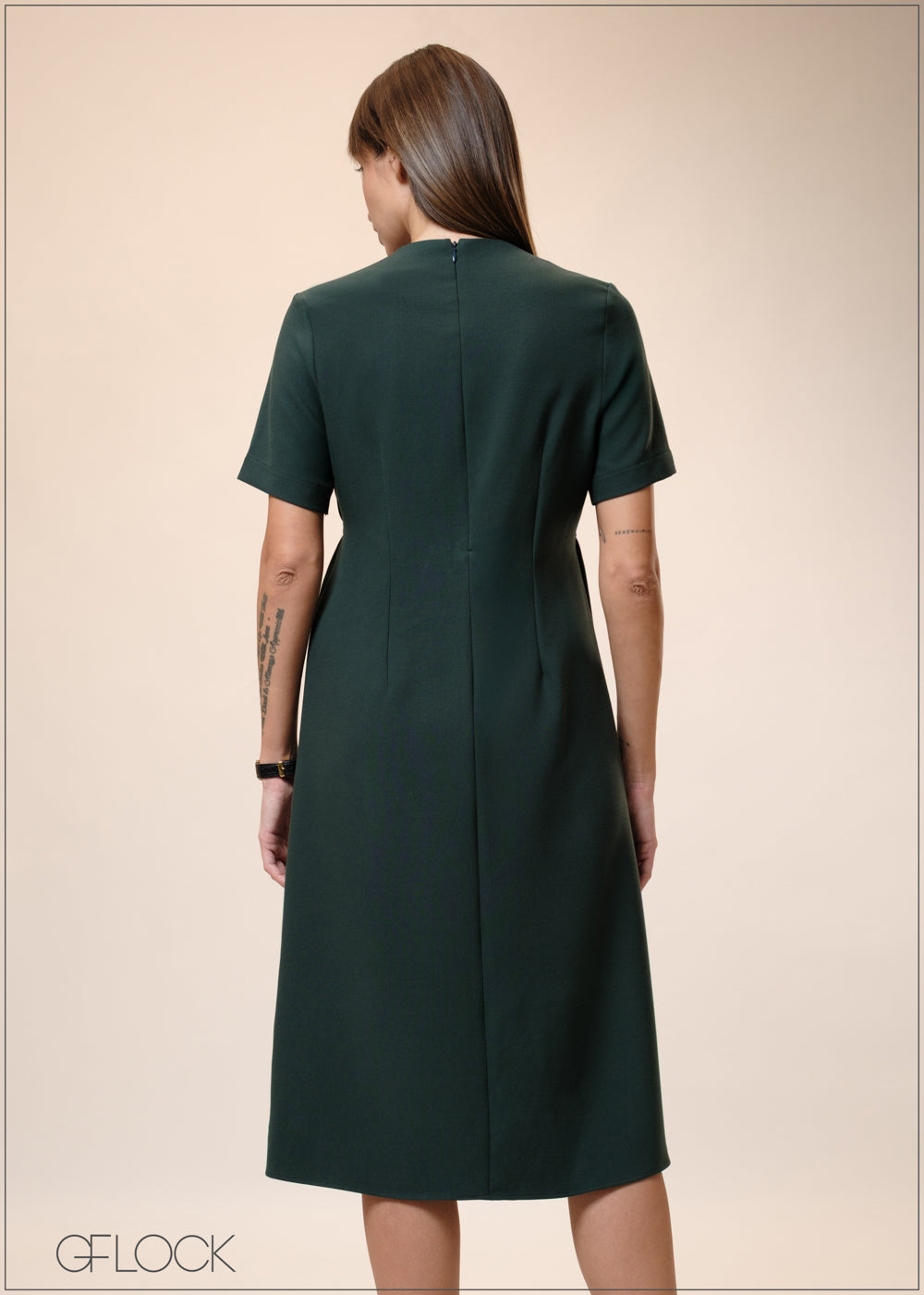 Dress With Ruched Waist - 241025